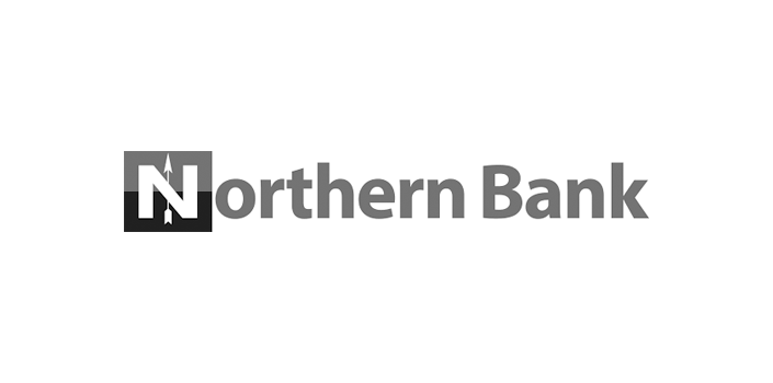 Northern Bank logo with a white N in a dark square
