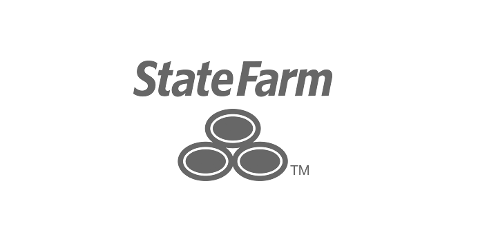 State Farm logo above three interlocking ovals